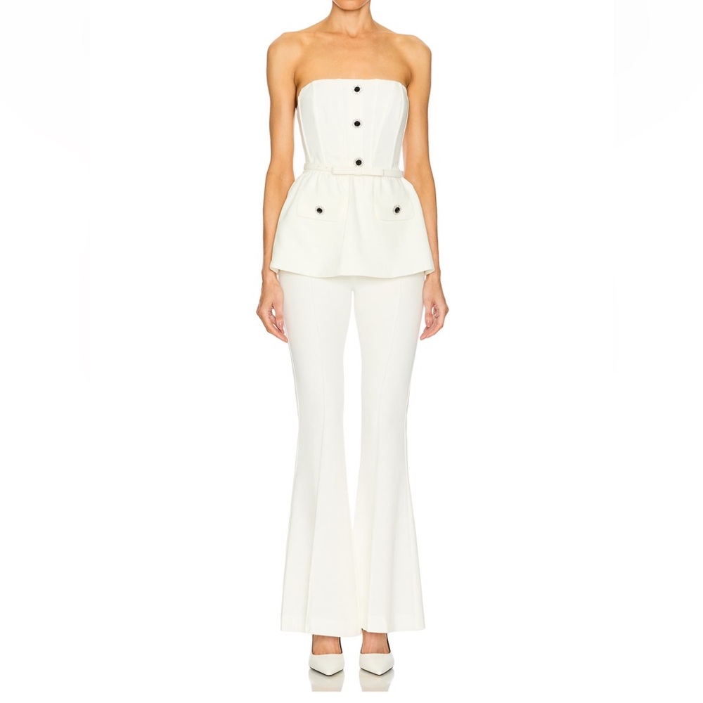 Self portrait crème jumpsuit